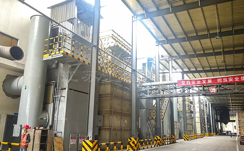 有色鑄造煙氣處理設備（干法+濕法+活性炭纖維吸附）